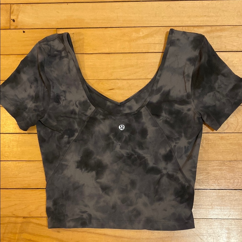 lululemon athletica Black Tie-Dye Women's Top